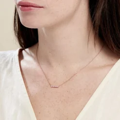 Collier Andrew Argent Rose Oxyde De Zirconium Rose|Marc Orian Best