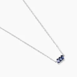 Collier Andy Argent Blanc Oxyde De Zirconium