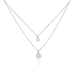 Collier Angeles Argent Blanc Oxyde De Zirconium|Marc Orian Online