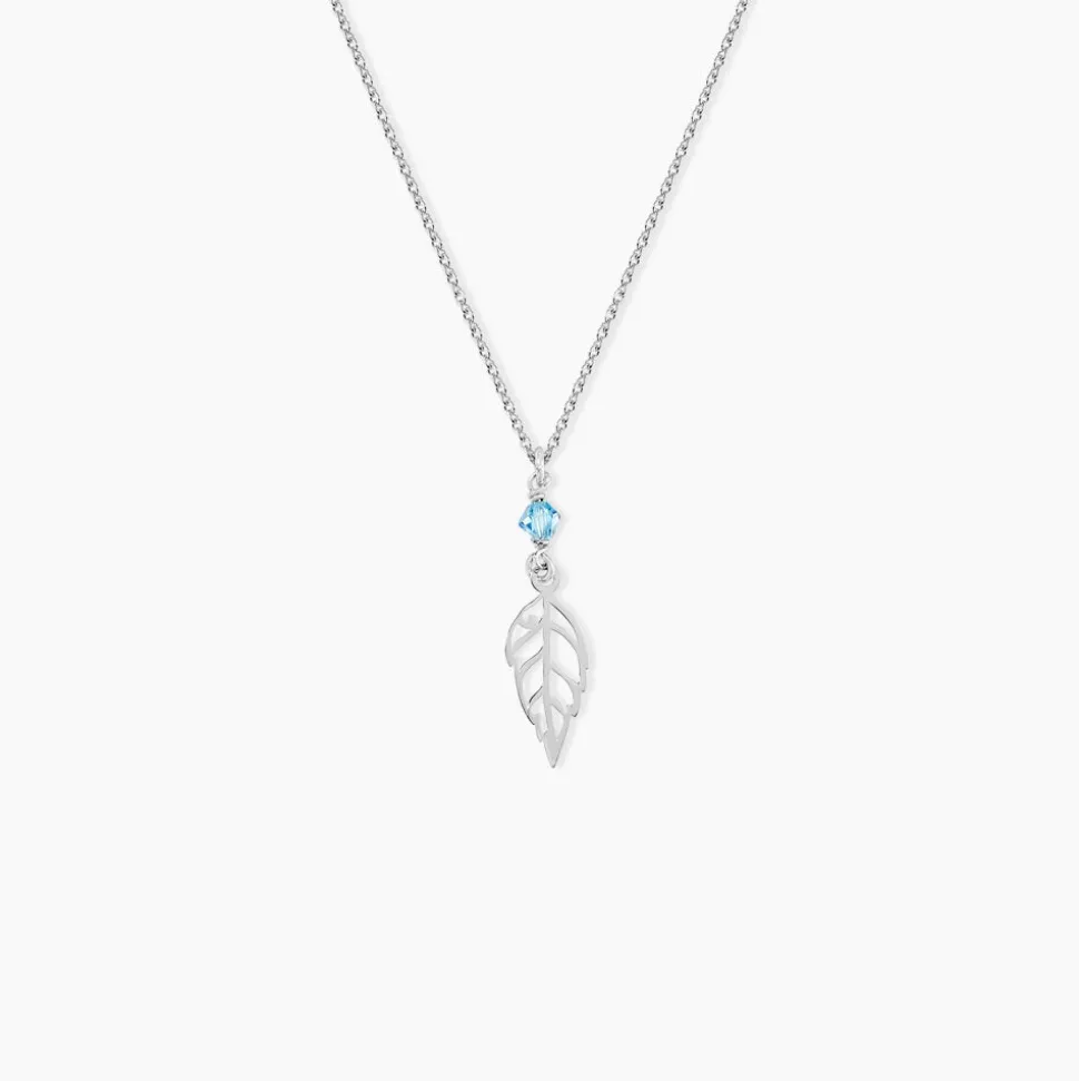 Collier Angelika Argent Blanc Pierre De Synthese