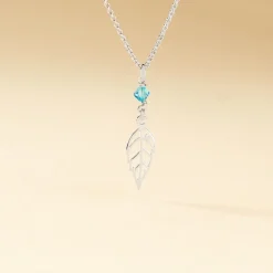 Collier Angelika Argent Blanc Pierre De Synthese