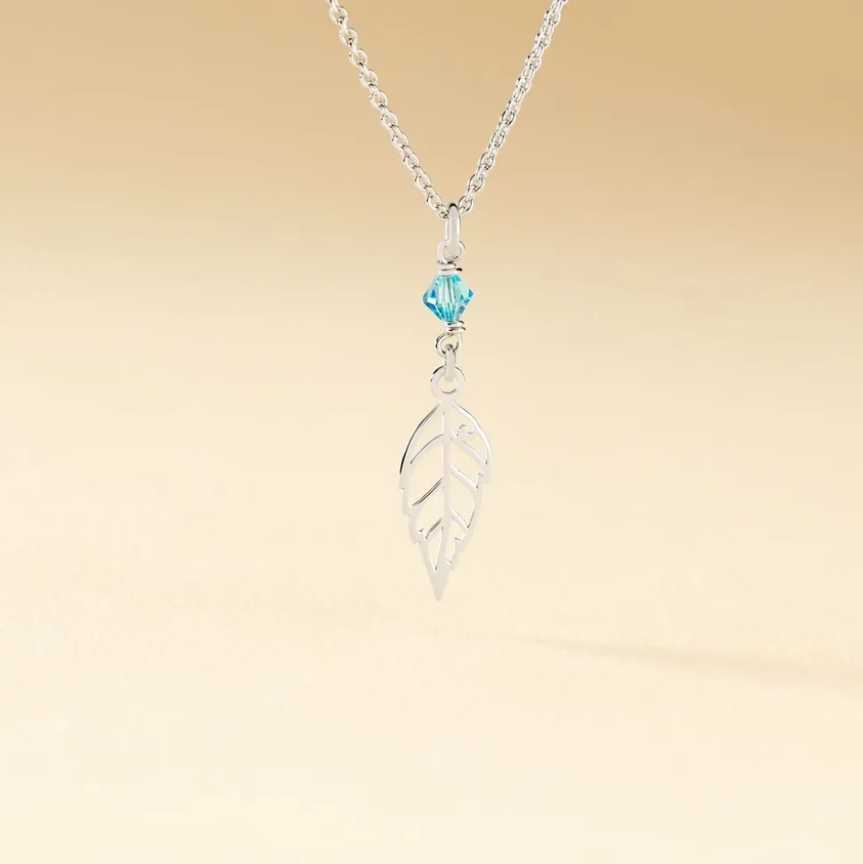 Collier Angelika Argent Blanc Pierre De Synthese