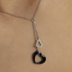 Collier Anissa Argent Blanc Céramique Et Oxyde De Zirconium|Marc Orian Outlet