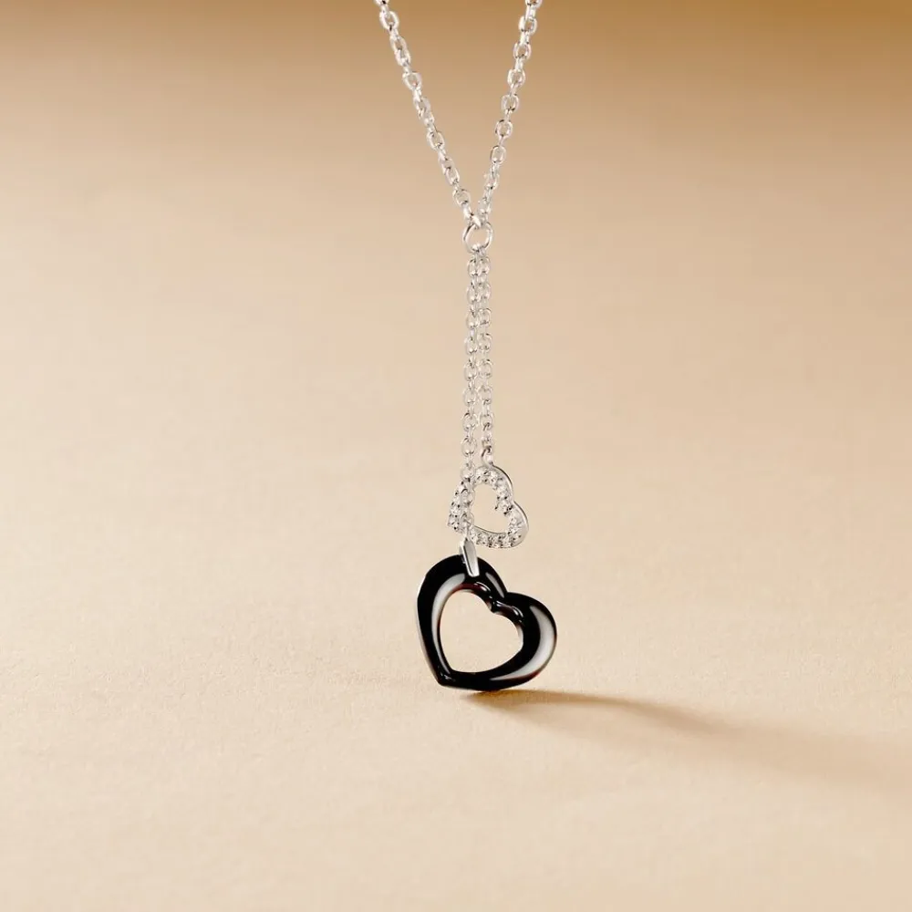Collier Anissa Argent Blanc Céramique Et Oxyde De Zirconium|Marc Orian Outlet
