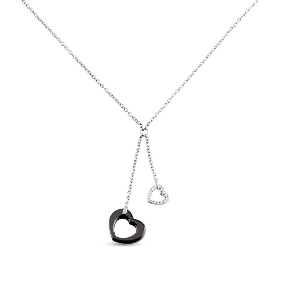 Collier Anissa Argent Blanc Céramique Et Oxyde De Zirconium|Marc Orian Outlet