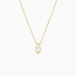 Collier Aodren Or Jaune Oxyde De Zirconium