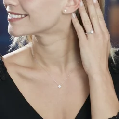 Collier Aphrodite Or Blanc Diamant Synthetique|Marc Orian Sale