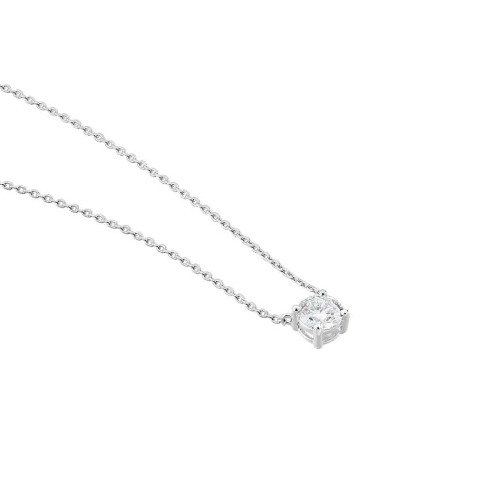Collier Aphrodite Or Blanc Diamant Synthetique|Marc Orian