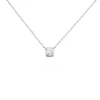 Collier Aphrodite Or Blanc Diamant Synthetique