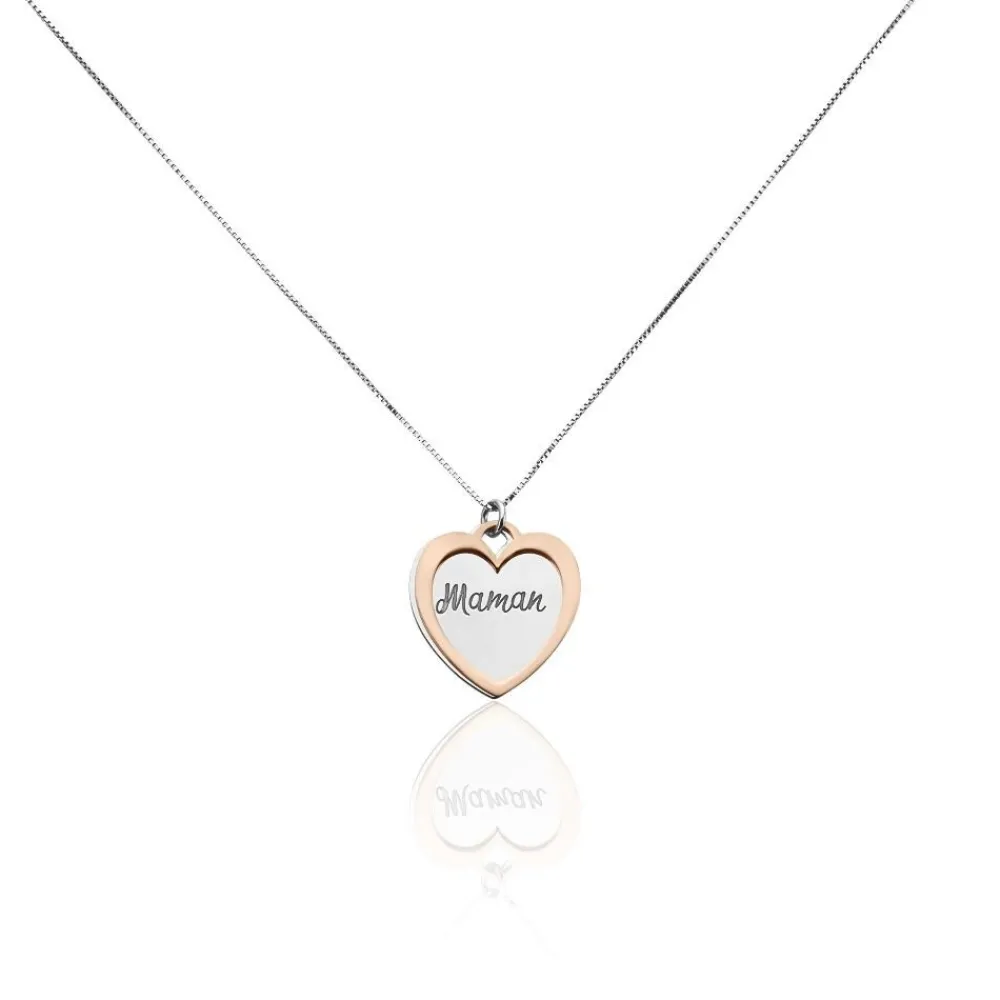 Collier Argent Bicolore Jiya|Marc Orian Sale