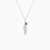 Collier Argent Blanc Adriane Ambre|Marc Orian Best