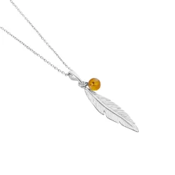 Collier Argent Blanc Adriane Ambre|Marc Orian Best