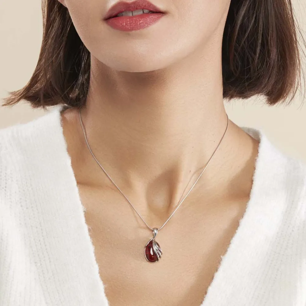 Collier Argent Blanc Aleina Ambre|Marc Orian Best