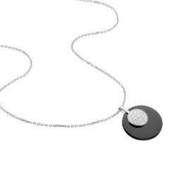 Collier Argent Blanc Céramique Et Oxyde De Zirconium|Marc Orian Best