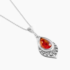 Collier Argent Blanc Doralyn Ambre|Marc Orian Outlet
