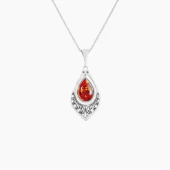 Collier Argent Blanc Doralyn Ambre|Marc Orian Outlet
