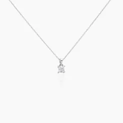 Collier Argent Blanc Jenah Oxyde De Zirconium