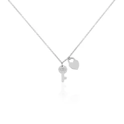 Collier Argent Blanc Jim|Marc Orian Best