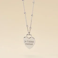 Collier Argent Blanc Laurentin