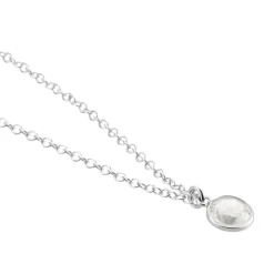 Collier Argent Blanc Lehunnus Oxyde De Zirconium|Marc Orian New