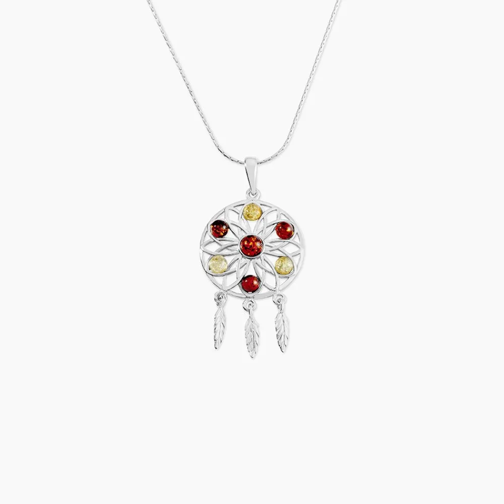 Collier Argent Blanc Lorena Ambre|Marc Orian Sale