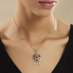 Collier Argent Blanc Lorena Ambre|Marc Orian Sale