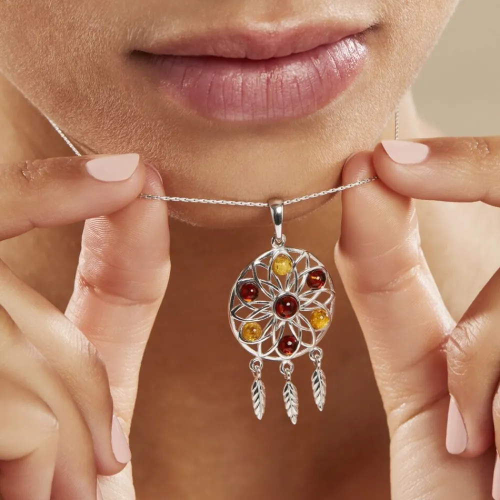 Collier Argent Blanc Lorena Ambre|Marc Orian Sale