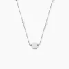 Collier Argent Blanc Monca|Marc Orian Discount