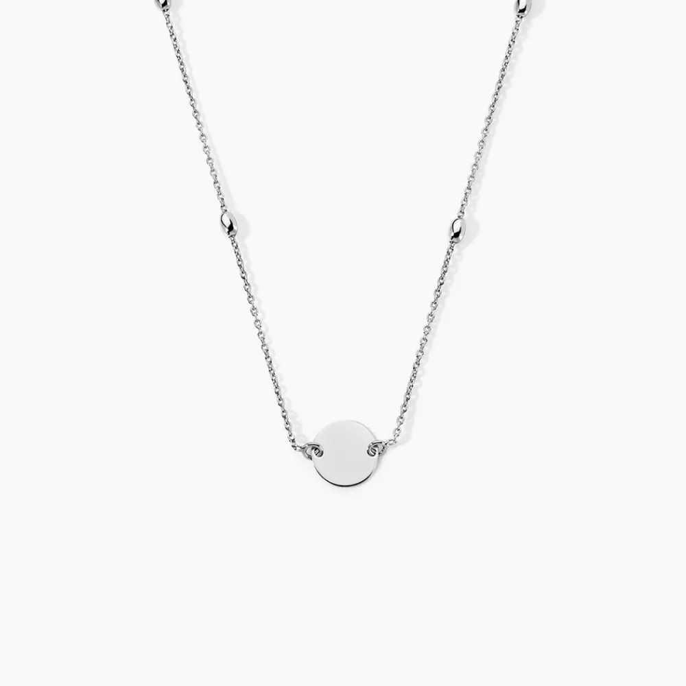 Collier Argent Blanc Monca|Marc Orian Discount