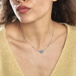 Collier Argent Blanc Monca|Marc Orian Discount