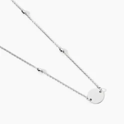 Collier Argent Blanc Monca|Marc Orian Discount