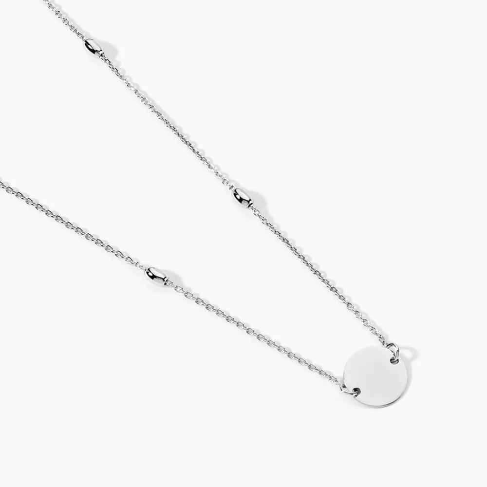 Collier Argent Blanc Monca|Marc Orian Discount