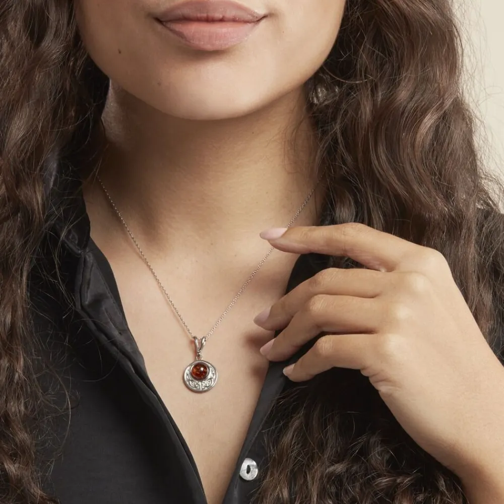 Collier Argent Blanc Mystica Ambre|Marc Orian Outlet