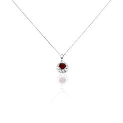 Collier Argent Blanc Mystica Ambre|Marc Orian Outlet
