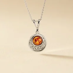 Collier Argent Blanc Mystica Ambre|Marc Orian Outlet