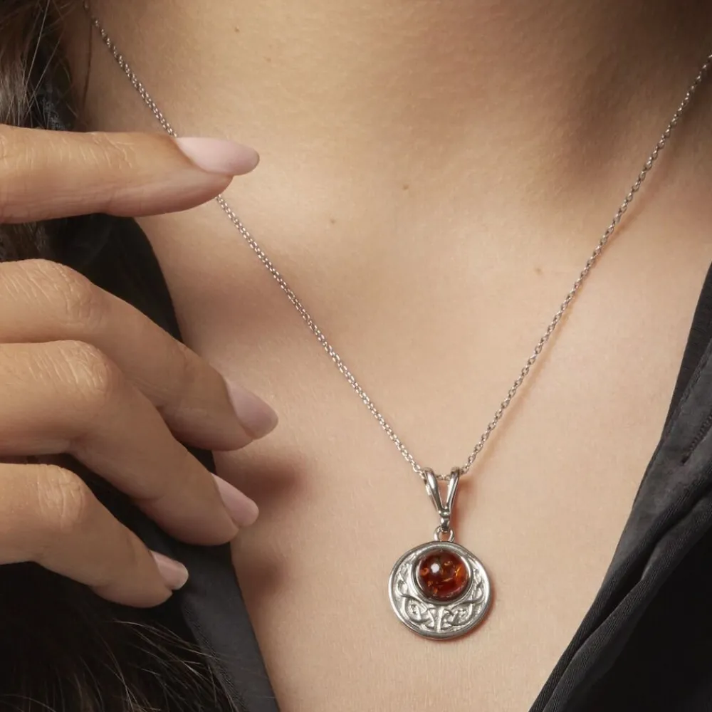 Collier Argent Blanc Mystica Ambre|Marc Orian Outlet