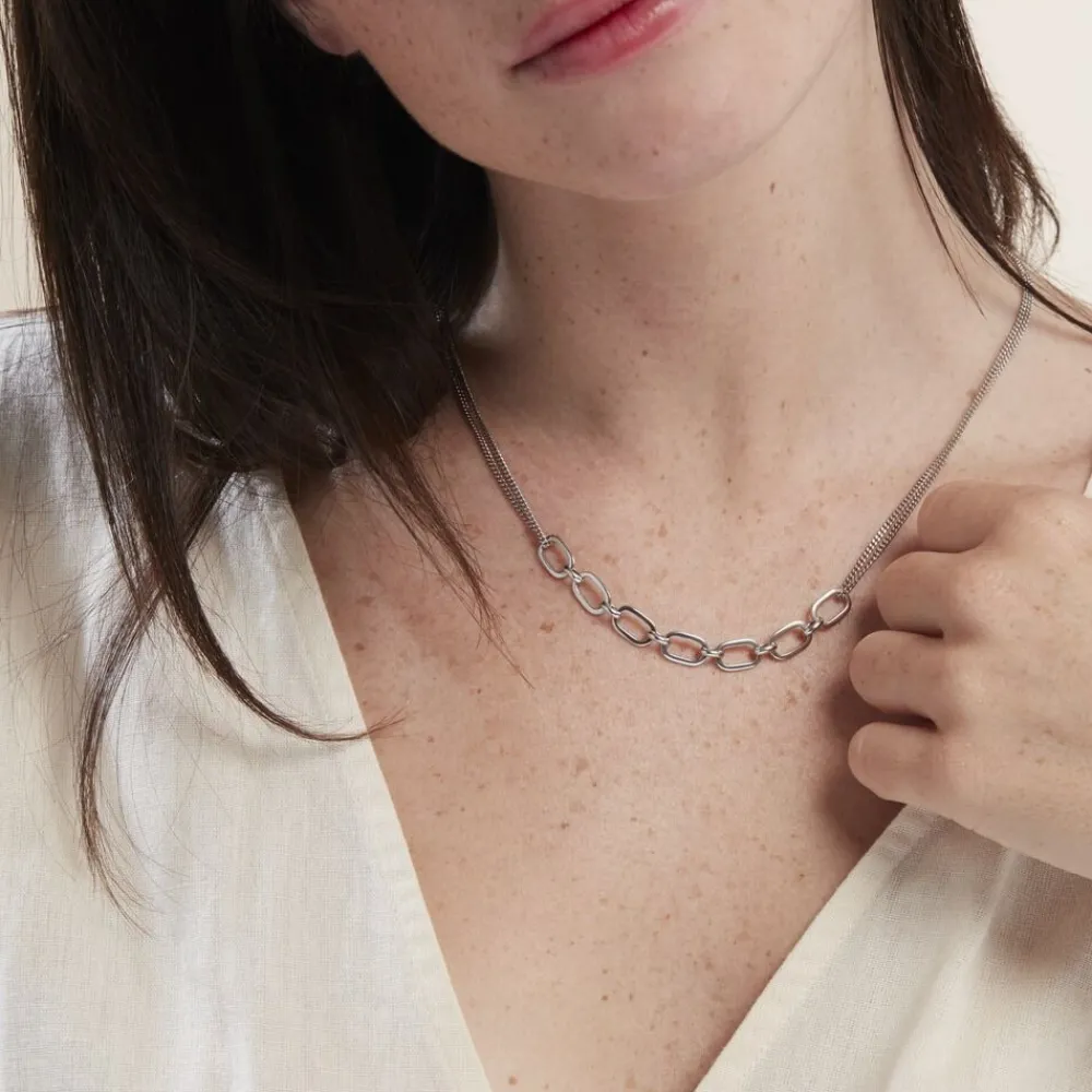 Collier Argent Blanc Nos|Marc Orian