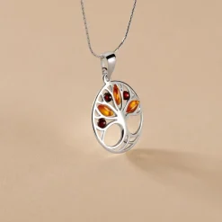 Collier Argent Blanc Odaya Ambre|Marc Orian Discount