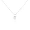 Collier Argent Blanc Paros