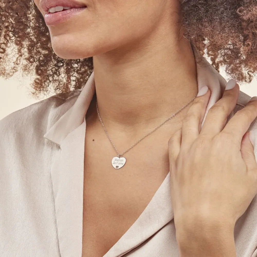 Collier Argent Blanc Pollux|Marc Orian New