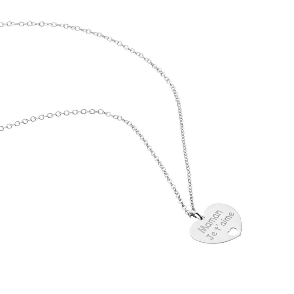 Collier Argent Blanc Pollux|Marc Orian New
