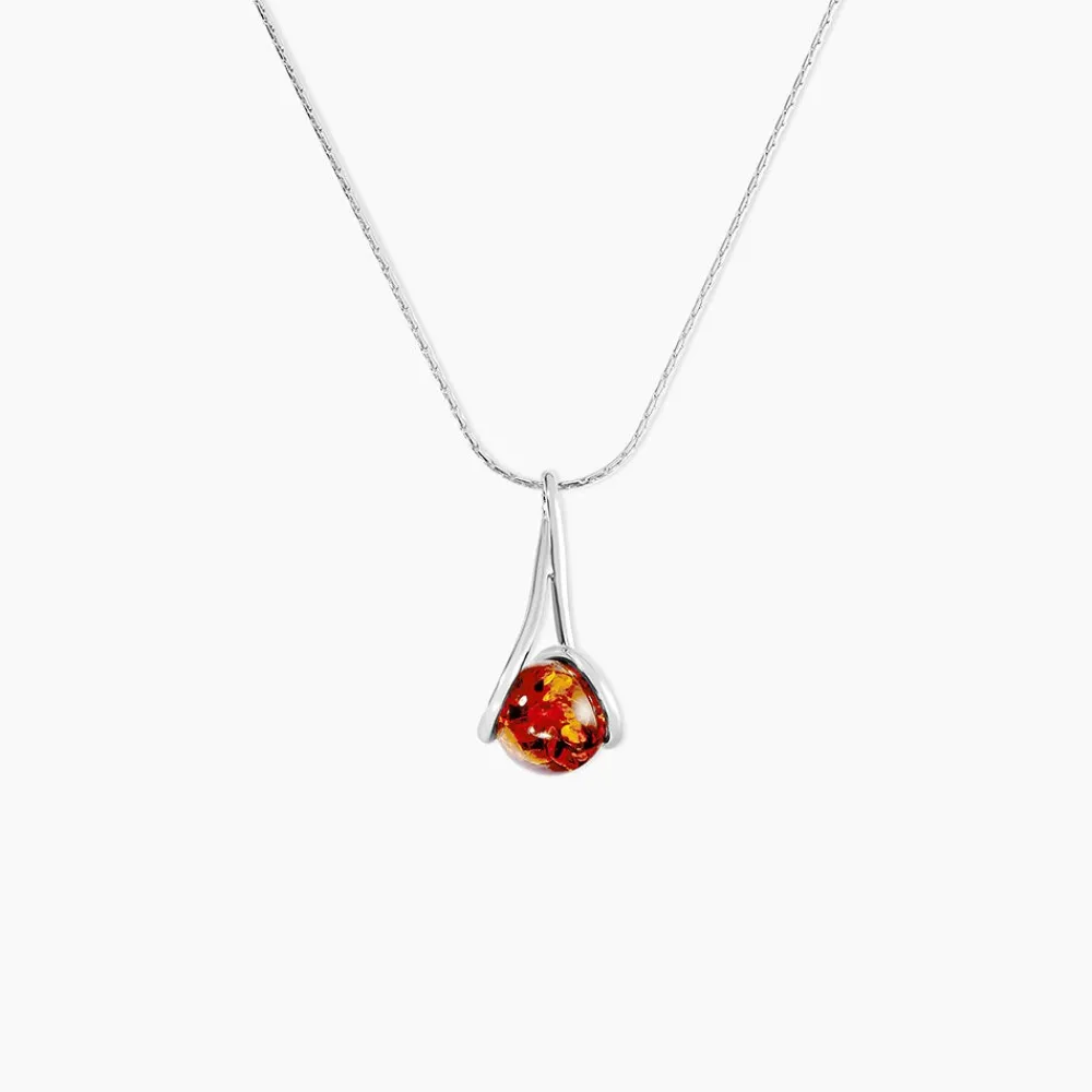 Collier Argent Blanc Simona Ambre|Marc Orian Clearance