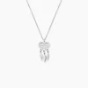 Collier Argent Blanc Sisile