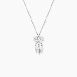 Collier Argent Blanc Sisile