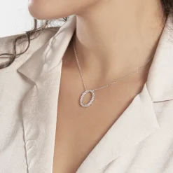 Collier Argent Blanc Unai