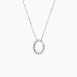 Collier Argent Blanc Unai