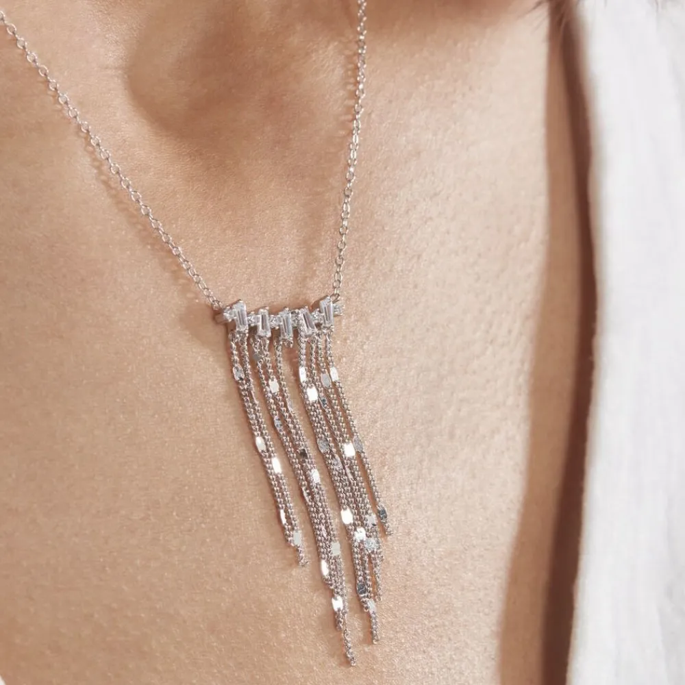 Collier Argent Blanc Vilko Oxydes De Zirconium|Marc Orian Discount