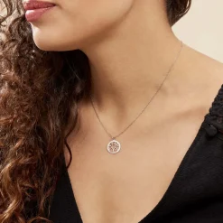 Collier Argent Blanc Vroon