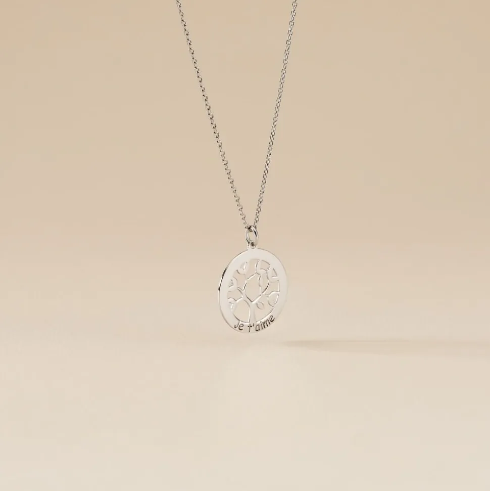 Collier Argent Blanc Vroon