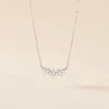 Collier Argent Eden Oxyde De Zirconiums